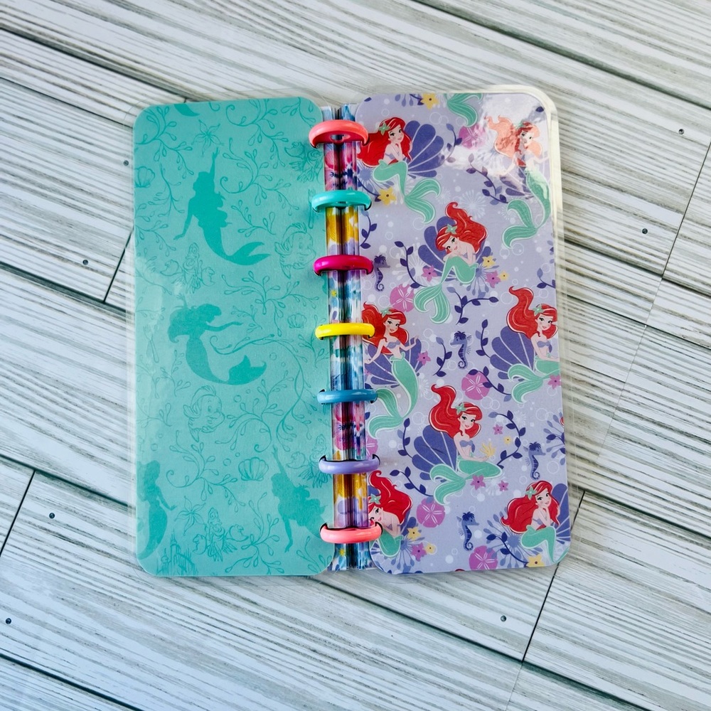 Happy planner skinny mini size weekly layout Disney Princess Ariel mermaid - Picture 8 of 12